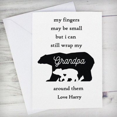 (image for) Personalised Fingers may be small Card