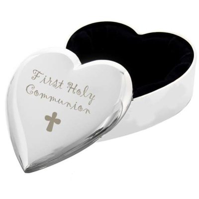 (image for) 1st Holy Communion Heart Trinket Box