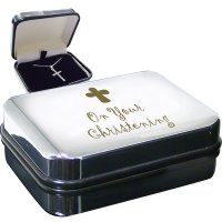 (image for) Christening Cross Necklace Box