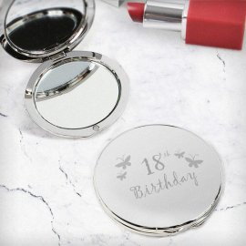 (image for) 18th Butterfly Round Compact Mirror