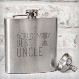 (image for) Worlds Best Uncle Hip Flask
