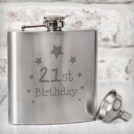 (image for) 21st Birthday Hip Flask