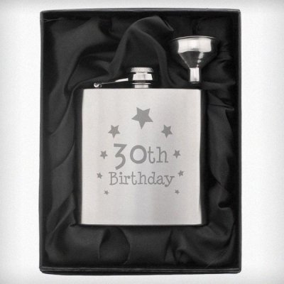 (image for) 30th Birthday Hip Flask