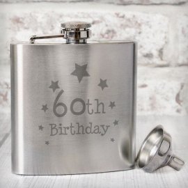 (image for) 60th Birthday Hip Flask