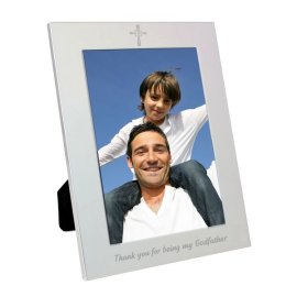 (image for) Silver 5x7 Godfather Photo Frame