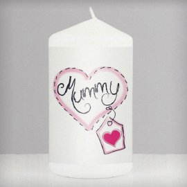 (image for) Mummy Heart Stitch Candle