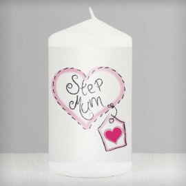 (image for) Step Mum Heart Stitch Candle
