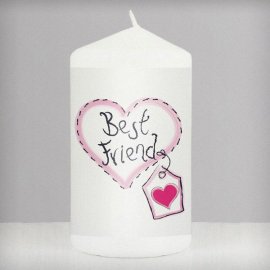 (image for) Best Friend Heart Stitch Candle