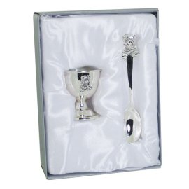 (image for) Personalised Silver Egg Cup & Spoon