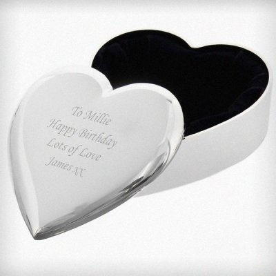 (image for) Personalised Heart Trinket Box