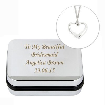 (image for) Personalised Box With Heart Necklace