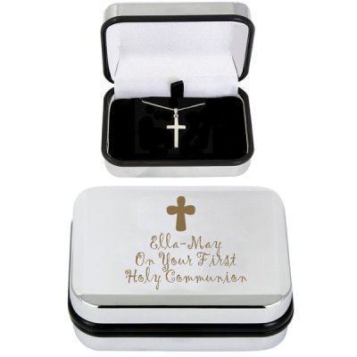 (image for) Personalised Cross Necklace and Box