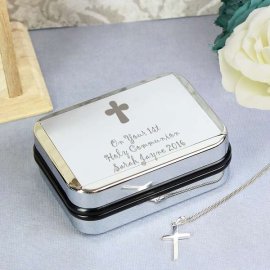 (image for) Personalised Cross Necklace and Box