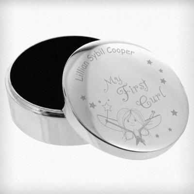 (image for) Personalised Fairy My First Curl Trinket Box