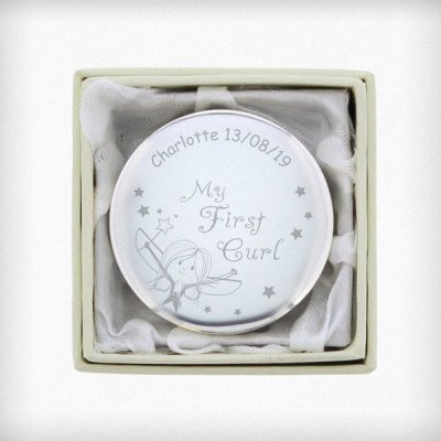 (image for) Personalised Fairy My First Curl Trinket Box