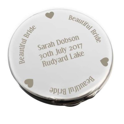 (image for) Personalised Beautiful Bride Compact Mirror