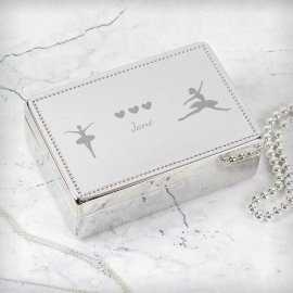 (image for) Personalised Ballerina Rectangular Jewellery Box