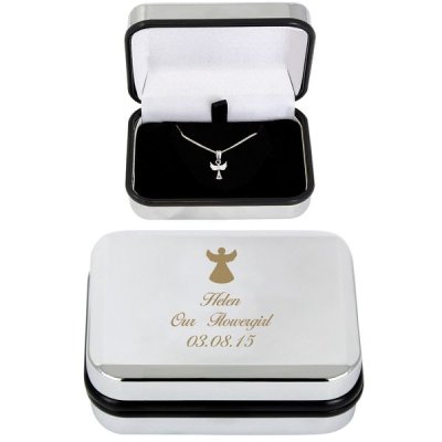 (image for) Personalised Angel Necklace & Box
