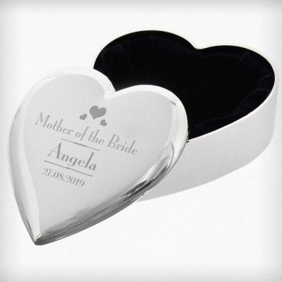 (image for) Personalised Decorative Wedding Mother of the Bride Heart Trinke