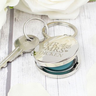 (image for) Personalised Mr and Mrs Photo Keyring
