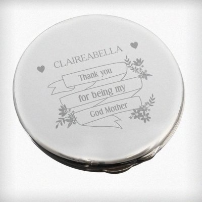 (image for) Personalised Garden Bloom Compact Mirror