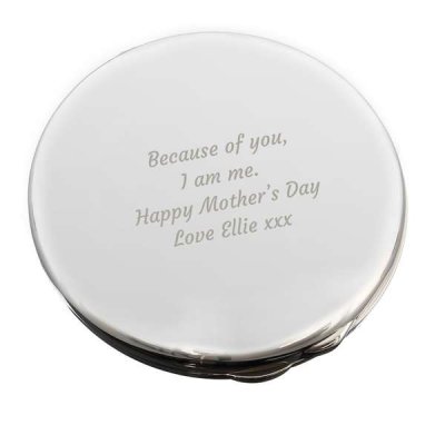 (image for) Personalised Any Message Compact Mirror