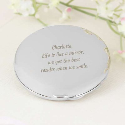 (image for) Personalised Any Message Compact Mirror