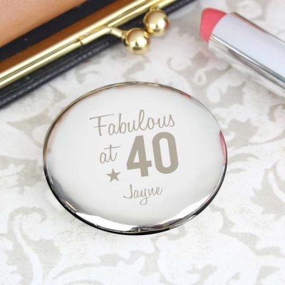(image for) Personalised Big Age Compact Mirror
