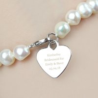 (image for) Personalised White Freshwater Pearl Message Bracelet