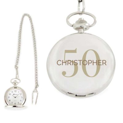 (image for) Personalised Big Age Pocket Fob Watch