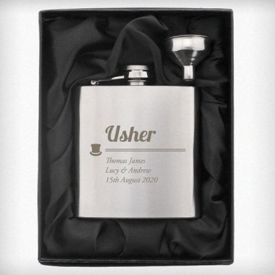 (image for) Personalised Usher Hip Flask