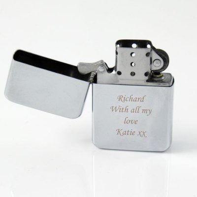 (image for) Personalised Silver Lighter