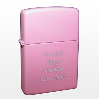 (image for) Personalised Pink Lighter