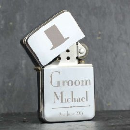 (image for) Personalised Decorative Wedding Groom Lighter