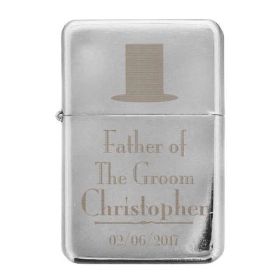 (image for) Personalised Decorative Wedding Father of the Groom Lighter
