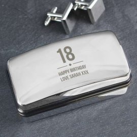 (image for) Personalised Big Age Cufflink Box