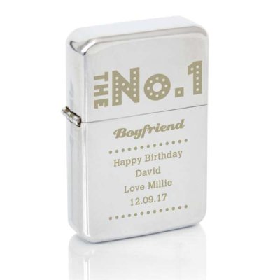 (image for) Personalised 'The No.1' Silver Lighter