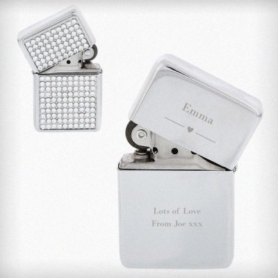 (image for) Personalised Decorative Heart Diamante Lighter