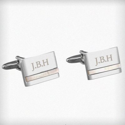 (image for) Personalised Mother of Pearl Cufflinks