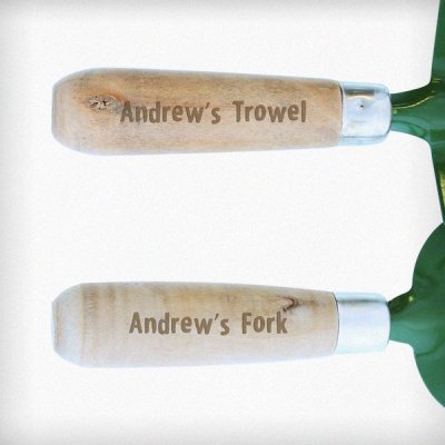 (image for) Personalised Fork & Trowel Set