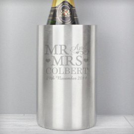 (image for) Personalised Mr & Mrs Wine Cooler