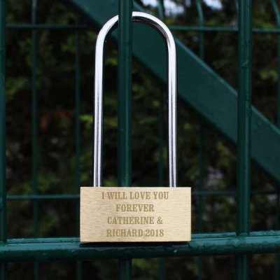 (image for) Personalised Any Message Padlock