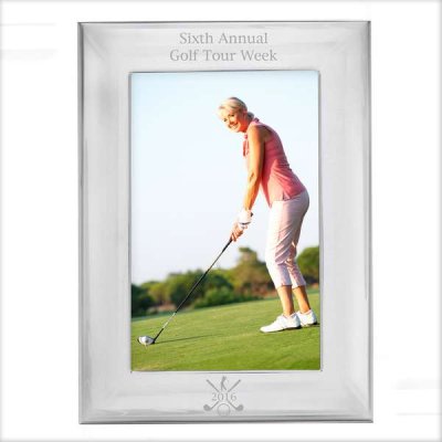 (image for) Personalised Silver Golf 6x4 Photo Frame