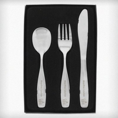 (image for) Personalised 3 Piece ABC Cutlery Set