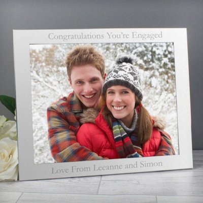 (image for) Personalised 10x8 Silver Photo Frame