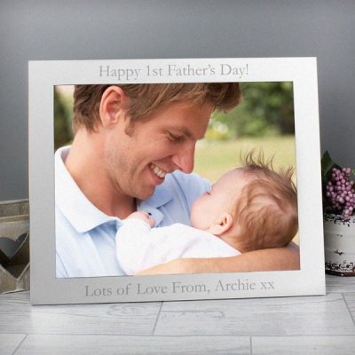 (image for) Personalised 10x8 Silver Photo Frame