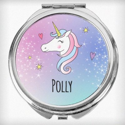 (image for) Personalised Unicorn Compact Mirror