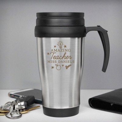(image for) Personalised Amazing Teacher Travel Mug