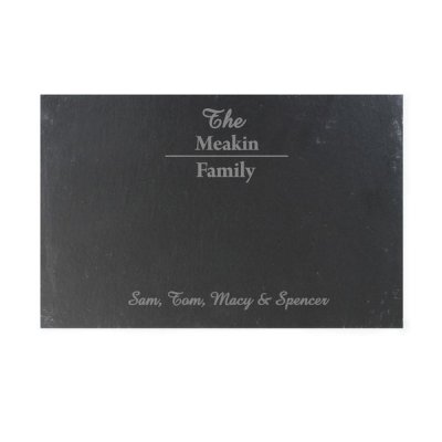 (image for) Personalised Family Slate Placemat