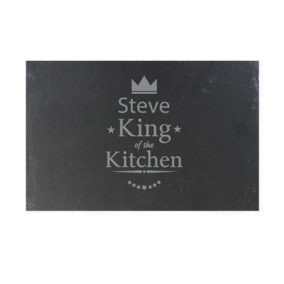 (image for) Personalised King of the Kitchen Slate Cheeseboard